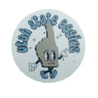 Utah State Aggies Foam Finger Sticker